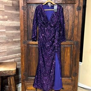 Special occasion purple dress